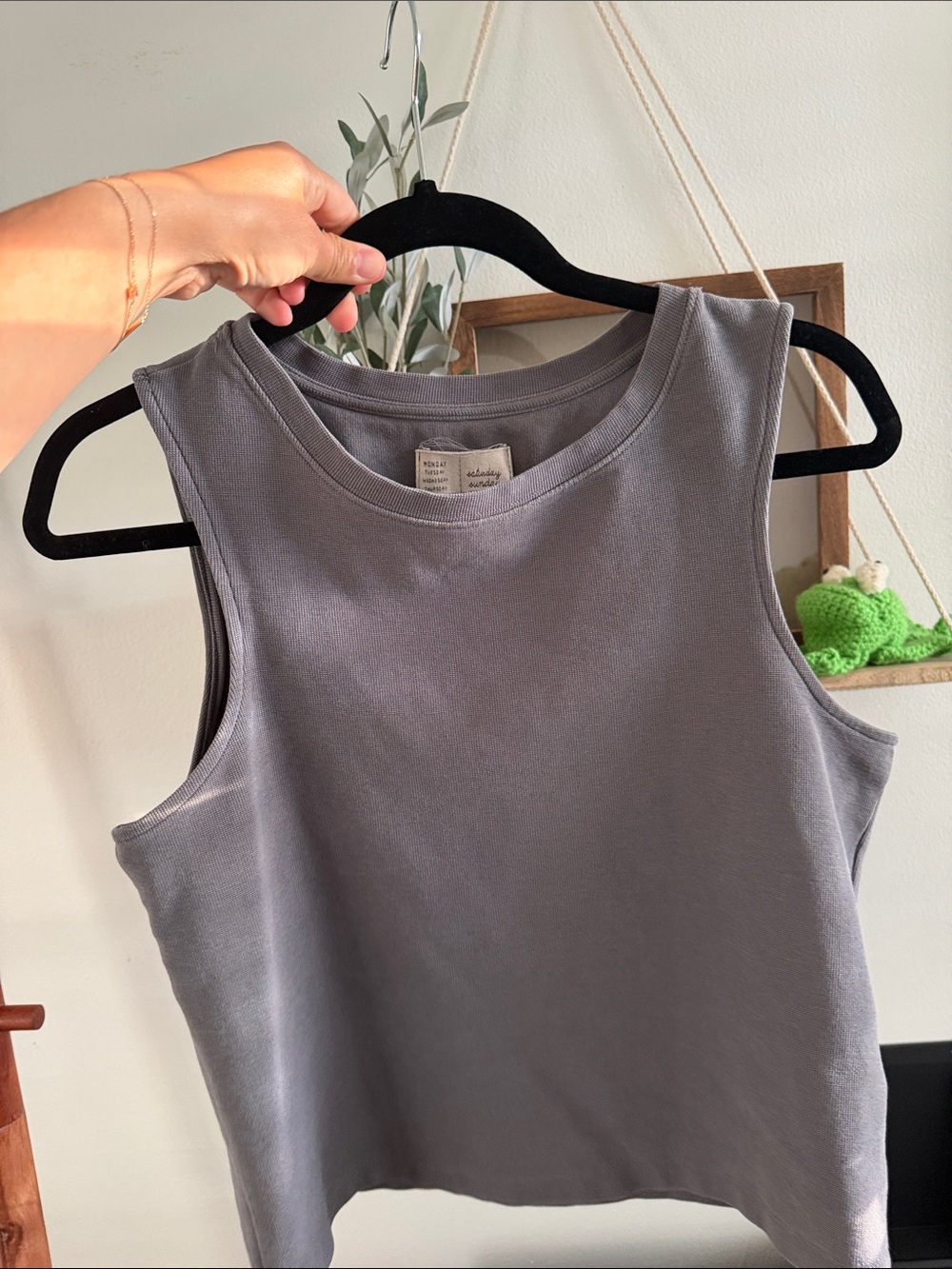 Anthro grey muscle tank